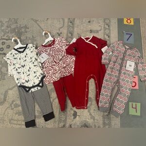NWT Burts Bees Girls 12 Month Holiday Outfits